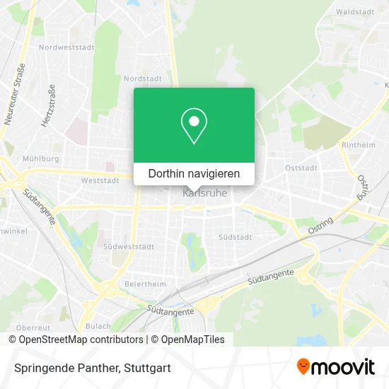 Springende Panther Karte