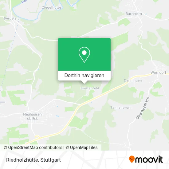 Riedholzhütte Karte
