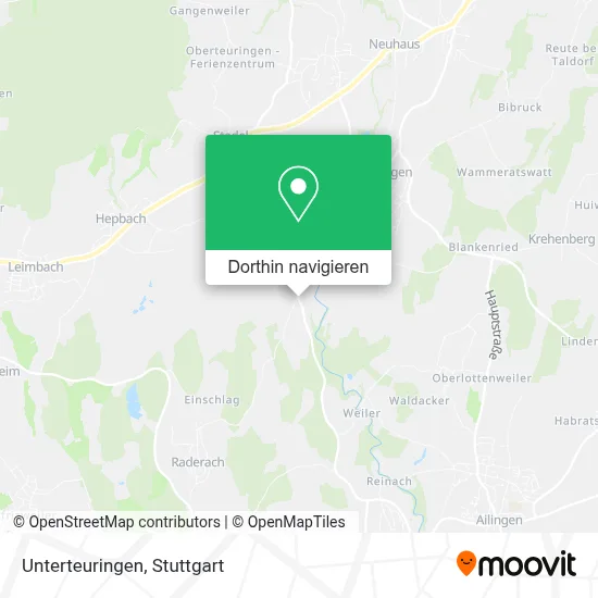 Unterteuringen Karte