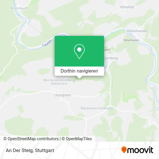 An Der Steig Karte