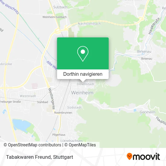 Tabakwaren Freund Karte