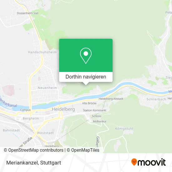 Meriankanzel Karte