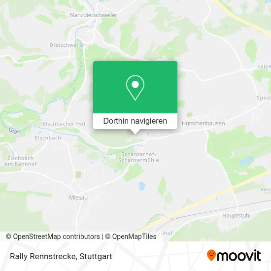 Rally Rennstrecke Karte