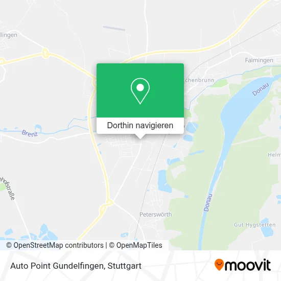 Auto Point Gundelfingen Karte