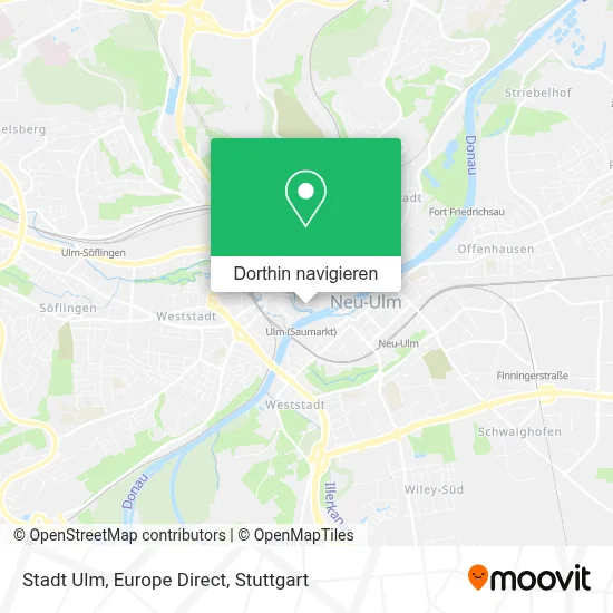 Stadt Ulm, Europe Direct Karte