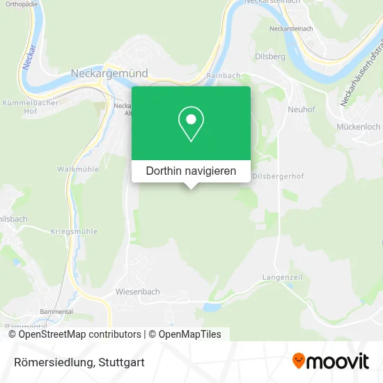 Römersiedlung Karte