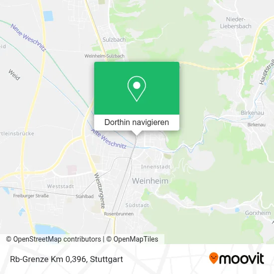 Rb-Grenze Km 0,396 Karte