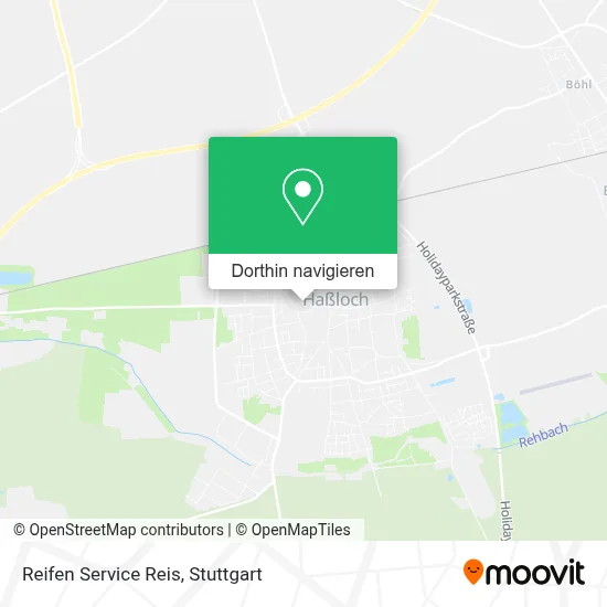 Reifen Service Reis Karte