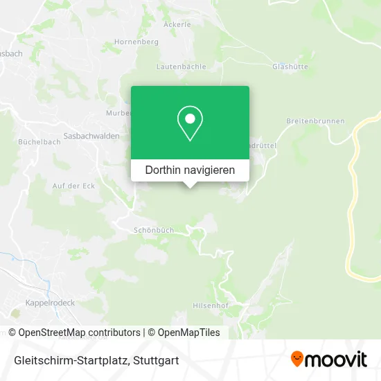 Gleitschirm-Startplatz Karte
