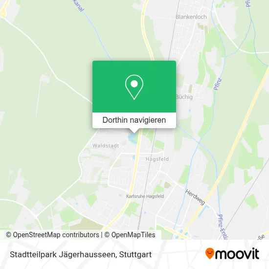 Stadtteilpark Jägerhausseen Karte
