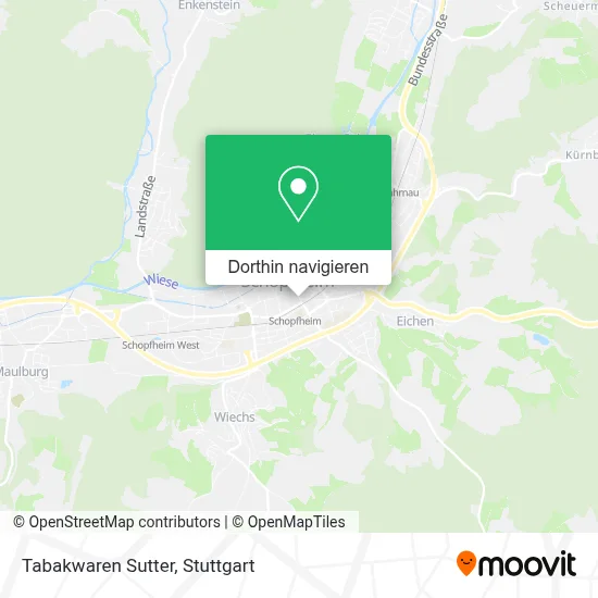 Tabakwaren Sutter Karte
