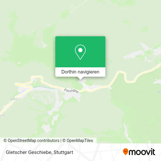 Gletscher Geschiebe Karte