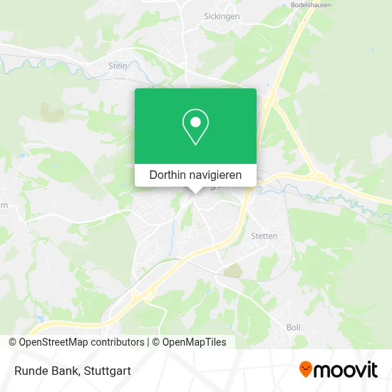Runde Bank Karte