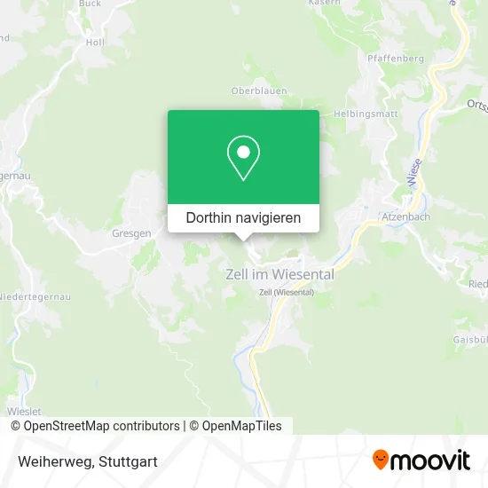 Weiherweg Karte