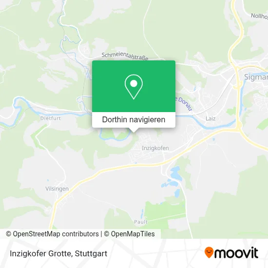 Inzigkofer Grotte Karte