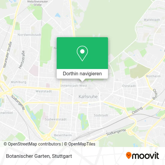 Botanischer Garten Karte