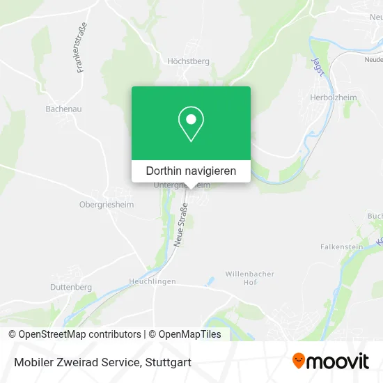 Mobiler Zweirad Service Karte