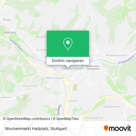 Wochenmarkt Hallplatz Karte