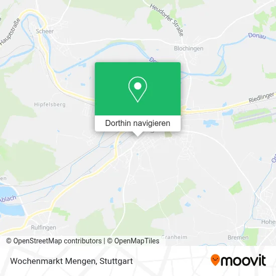 Wochenmarkt Mengen Karte