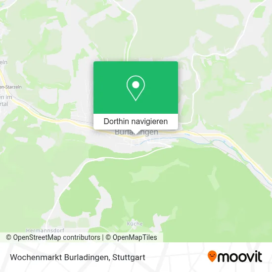 Wochenmarkt Burladingen Karte