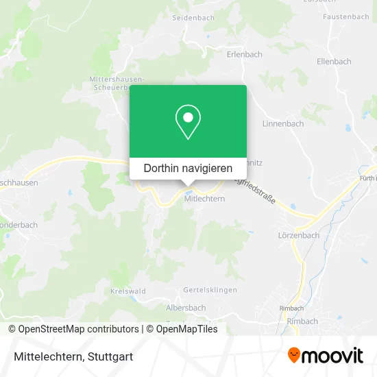 Mittelechtern Karte