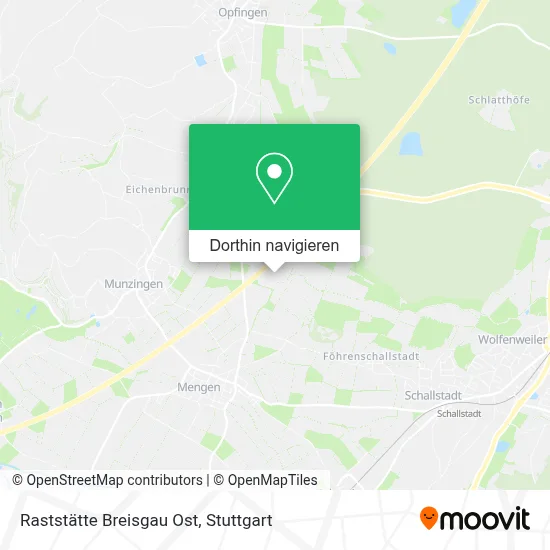 Raststätte Breisgau Ost Karte