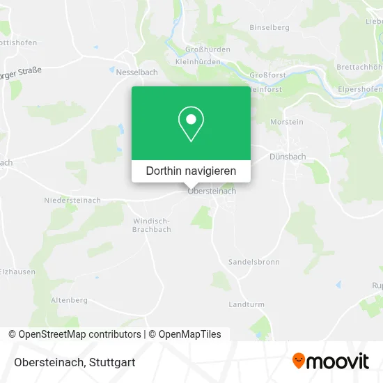 Obersteinach Karte