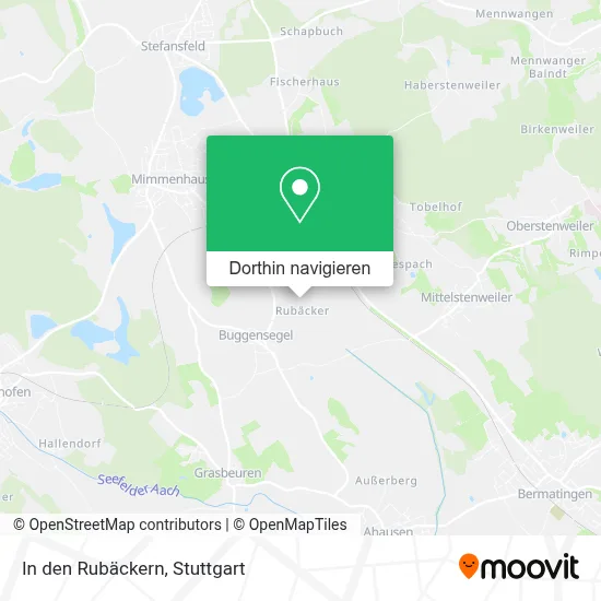 In den Rubäckern Karte