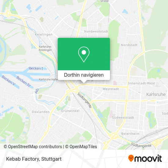 Kebab Factory Karte
