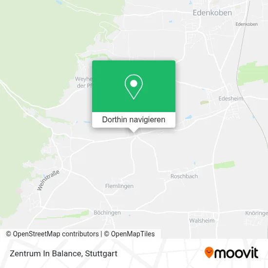 Zentrum In Balance Karte