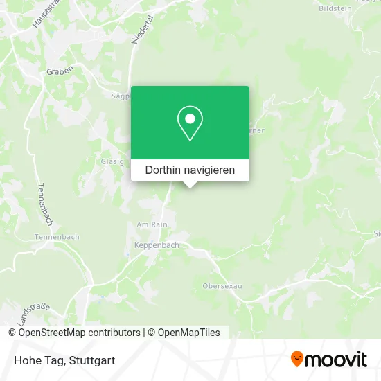 Hohe Tag Karte