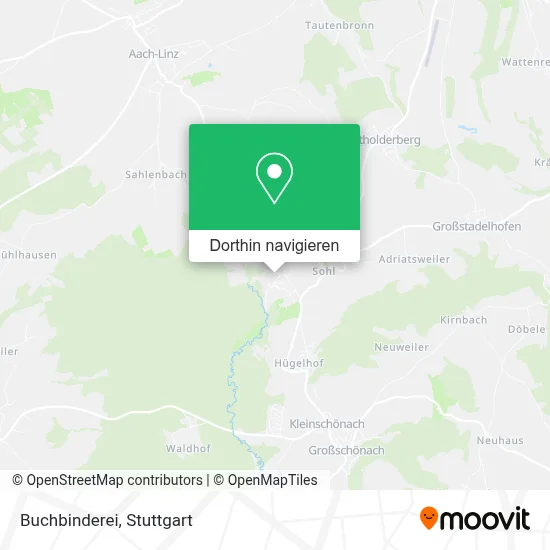 Buchbinderei Karte