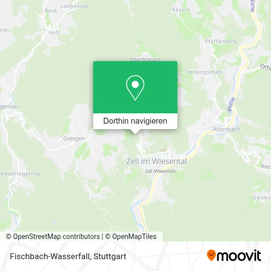 Fischbach-Wasserfall Karte