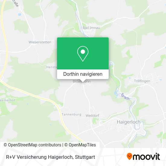 R+V Versicherung Haigerloch Karte
