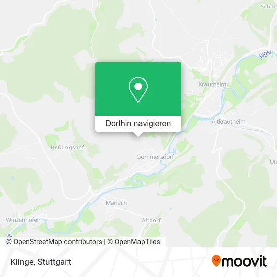 Klinge Karte