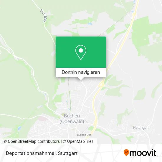 Deportationsmahnmal Karte