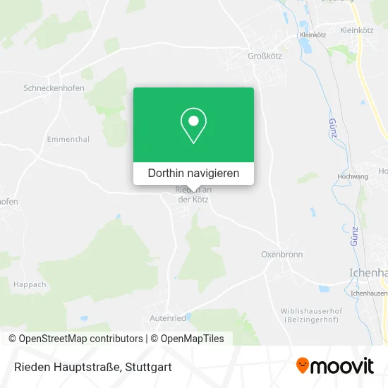 Rieden Hauptstraße Karte