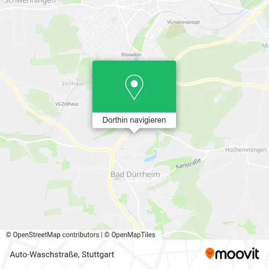 Auto-Waschstraße Karte