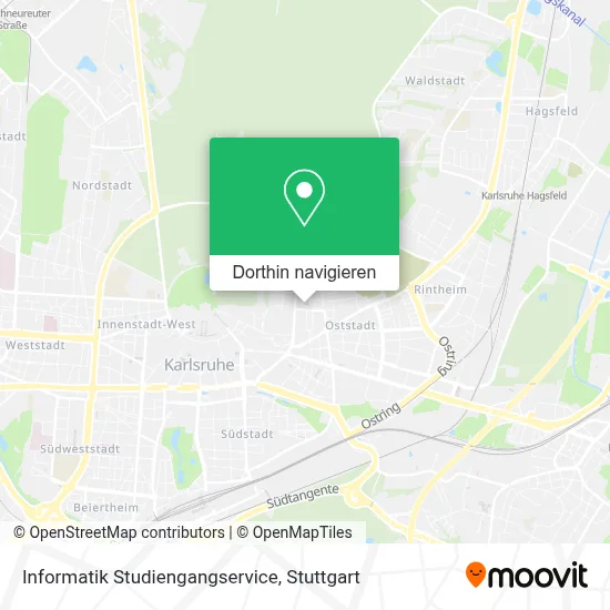 Informatik Studiengangservice Karte