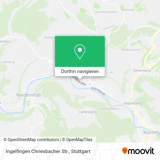 Ingelfingen Chriesbacher Str. Karte