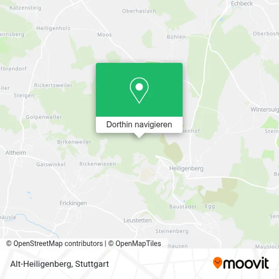 Alt-Heiligenberg Karte