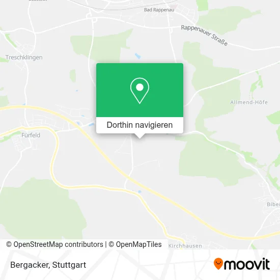 Bergacker Karte
