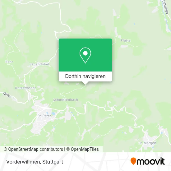 Vorderwillmen Karte