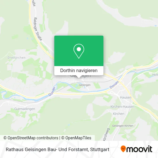 Rathaus Geisingen Bau- Und Forstamt Karte