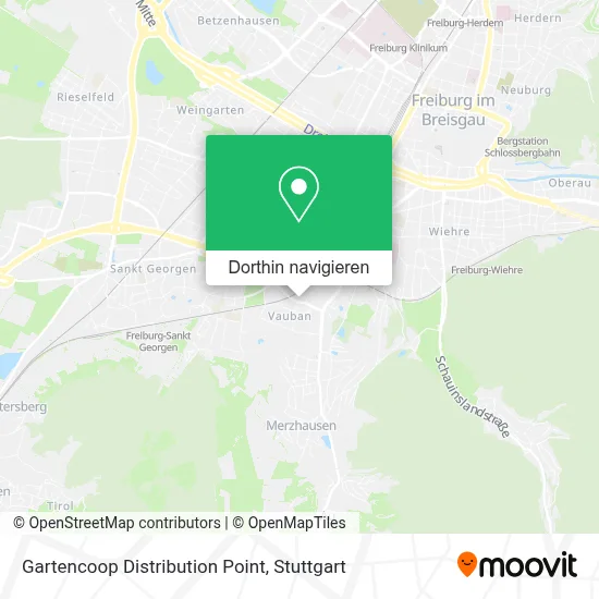 Gartencoop Distribution Point Karte