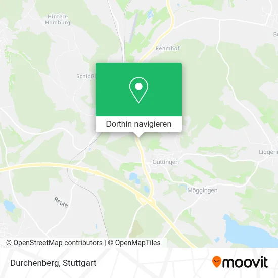 Durchenberg Karte