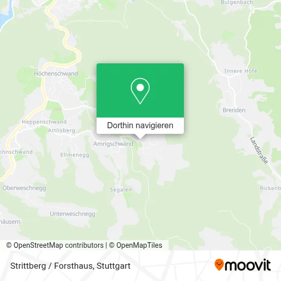 Strittberg / Forsthaus Karte