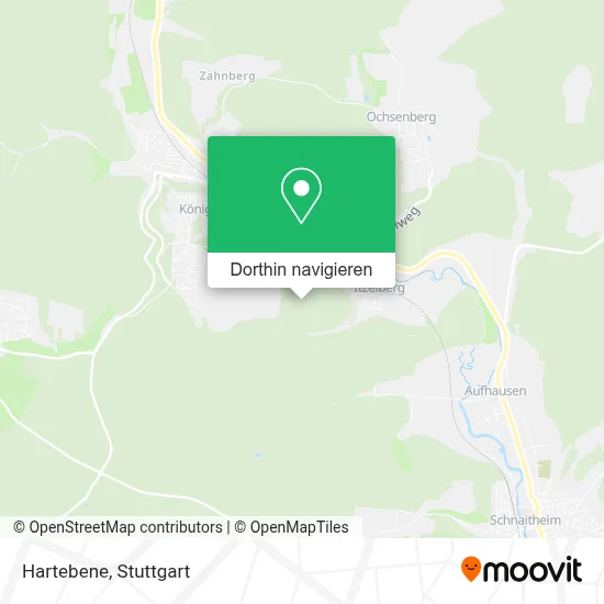 Hartebene Karte