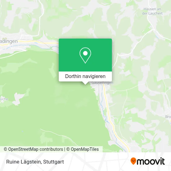 Ruine Lägstein Karte