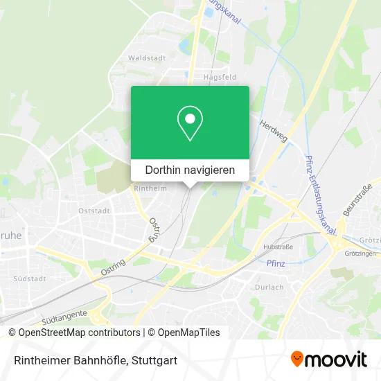 Rintheimer Bahnhöfle Karte